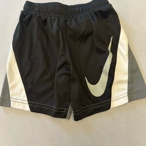 Nike Kids Black and White Shorts